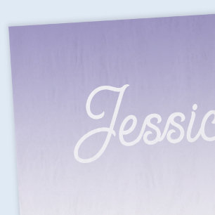 (Editable) Light Purple Colour Ombre & Your Text Tissue Paper