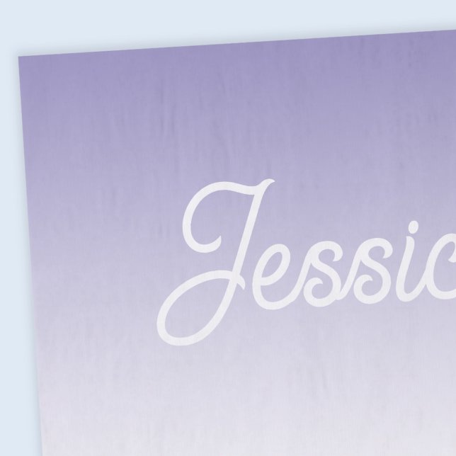 (Editable) Light Purple Colour Ombre & Your Text Tissue Paper (Creator Uploaded)