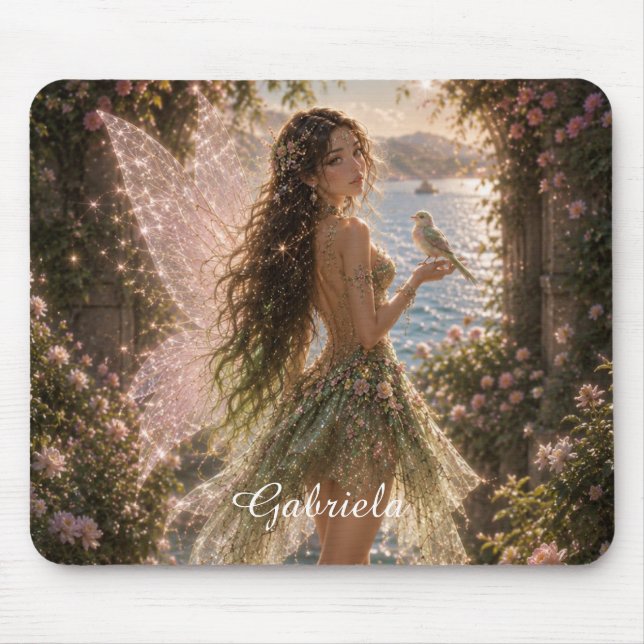 Editable Liravelle Enchanted Fairy Garden Mouse Pa Pad (Front)