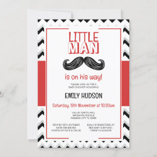 Editable Little Man Invitation