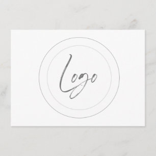 Editable logo cue cards