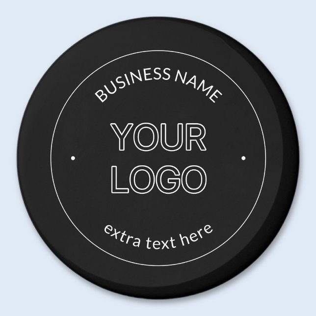 Editable Logo Replacement & Business Name | Black Magnet (Creator Uploaded)