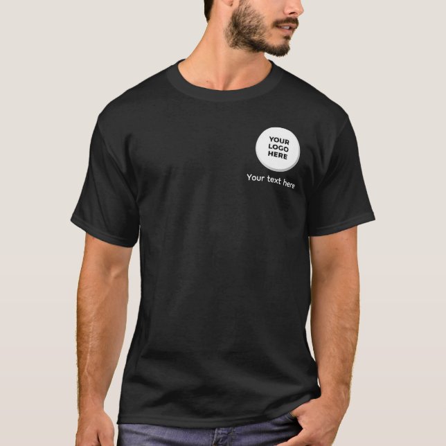 Editable Logo Text Tee Design (Front)