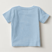 Editable Made in Alaska Stamp of Approval Baby T-Shirt (Back)