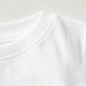 Editable Made in California Stamp of Approval Baby T-Shirt (Detail - Neck (in White))