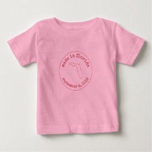 Editable Made in Florida Stamp of Approval Baby T-Shirt