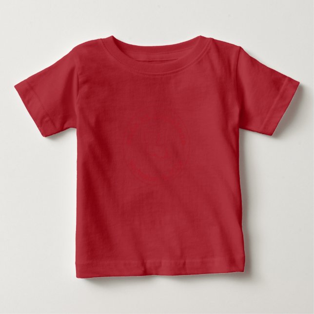 Editable Made in Louisiana Stamp of Approval Baby T-Shirt (Front)