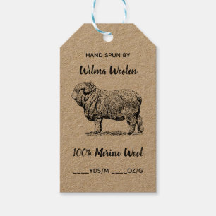 Editable Merino Wool Label