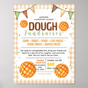 Editable mexican bread flyer poster