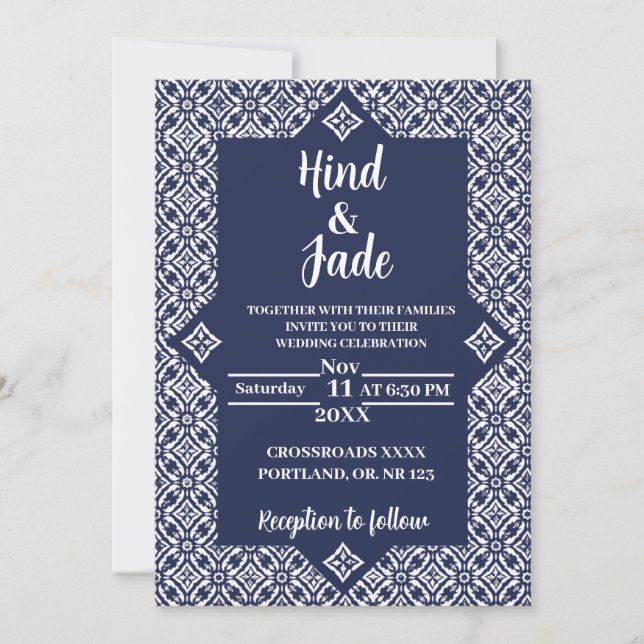 Editable Mexican Wedding Invitation 5 (Front)