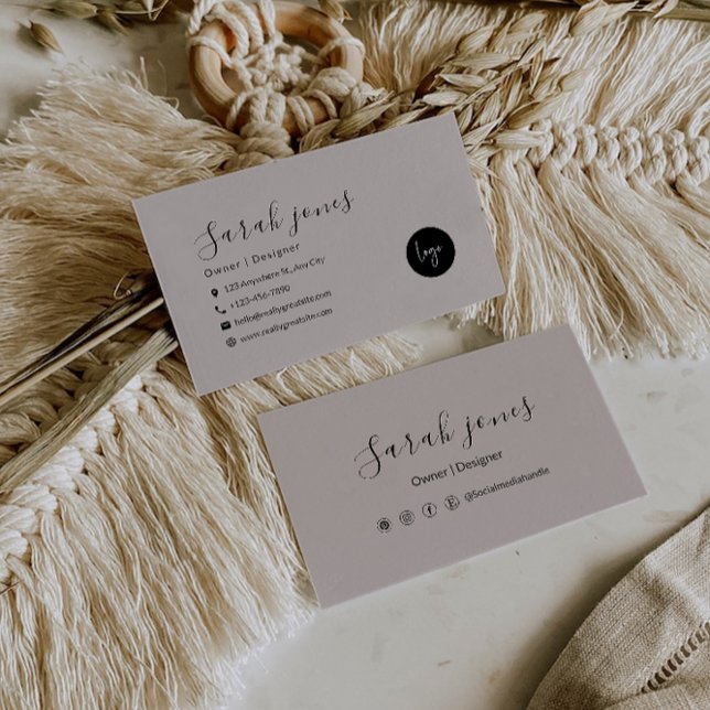 Editable Minimalist Business Card Template (Editable Minimalist Business Card Template)