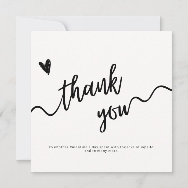 Editable Minimalist Valentines day Card Gift For  (Front)