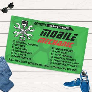 Editable Mobile Mechanic Auto Repair Custom Banner