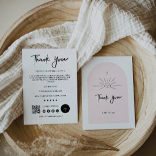 Editable Modern Business Thank You Card