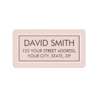 Editable Modern minimal return address