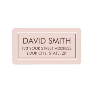 Editable Modern minimal return address Label
