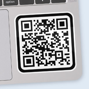 Editable Modern QR code   Black White or Any Colou