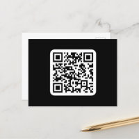 Editable Modern QR code | Black White or Any Colou