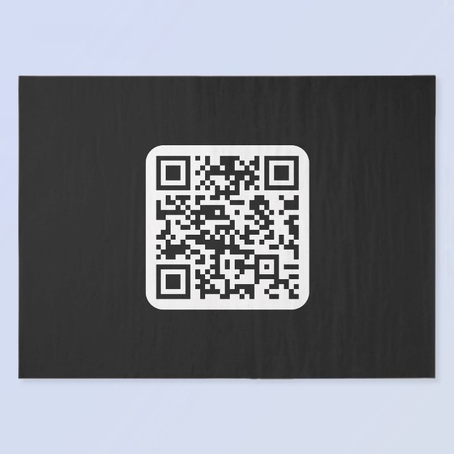 Editable Modern QR code | Black White or Any Colou Tissue Paper (Creator Uploaded)