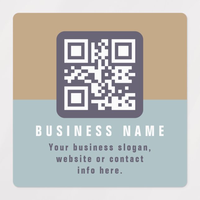 Editable Modern QR code Template Waterproof (Design 1)