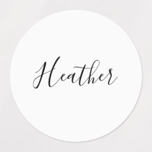 Editable Modern Scrip Text Pattern   Black & White