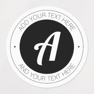 Editable Monogram or Add Your Own Logo Waterproof