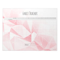 Editable Monthly Habit Tracker Notepad