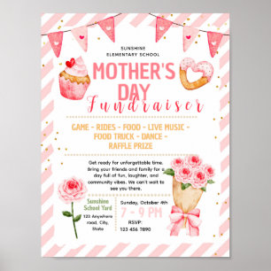 Editable mothers day Fundraiser Flyer Poster