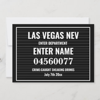 Editable Mugshot Sign Board Template