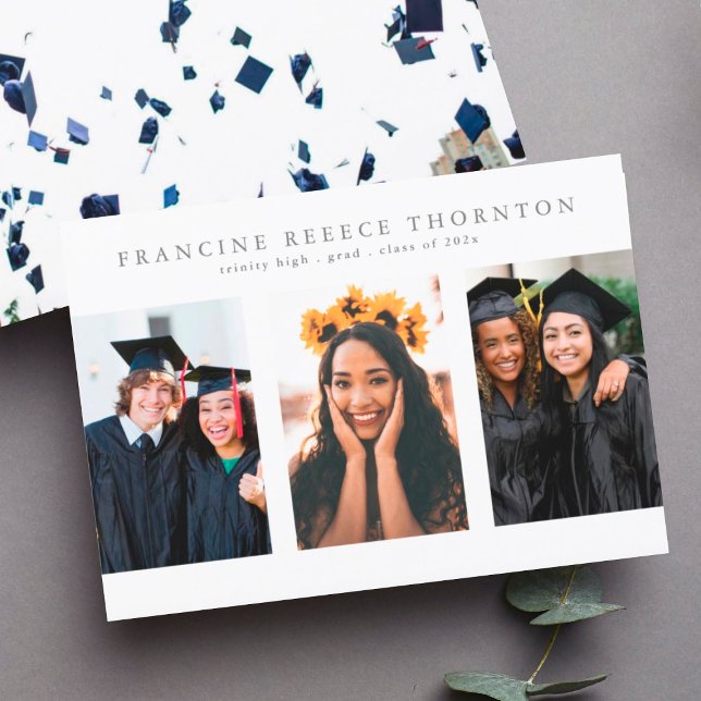 Editable Multi Photo High School Graduation Announcement (Creator Uploaded)