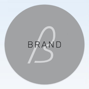 Editable Name or Greeting Black & Dark Grey
