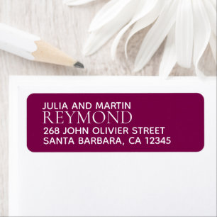 Editable Names & Surname with New Home Address