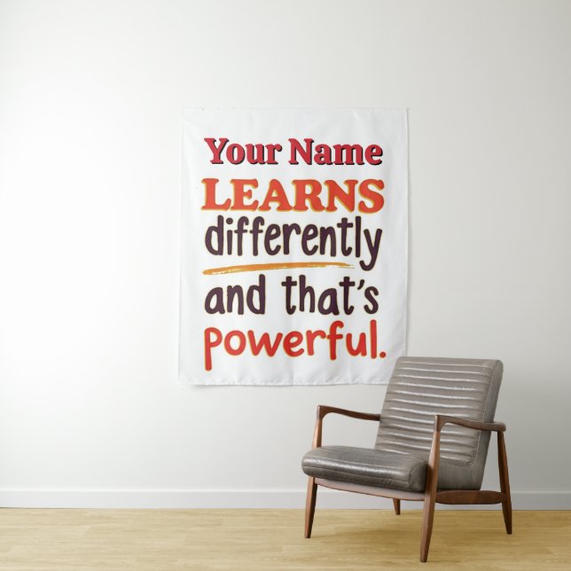Editable Neurodiversity Quote for Students Tapestry (In Situ)