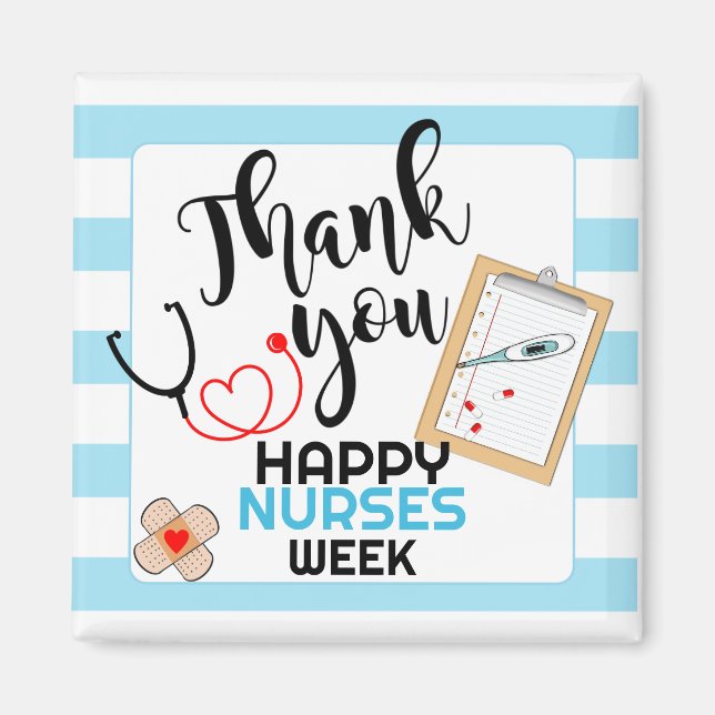 Editable Nurse appreciation week staff gift  Magnet (Front)