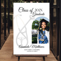 Editable Nurse Graduate Welcome Sign, Printable