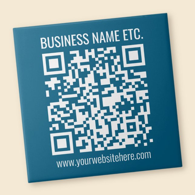 Editable Ocean Blue QR code  Tile (Creator Uploaded)