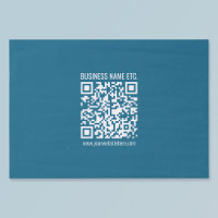 Editable Ocean Blue QR code