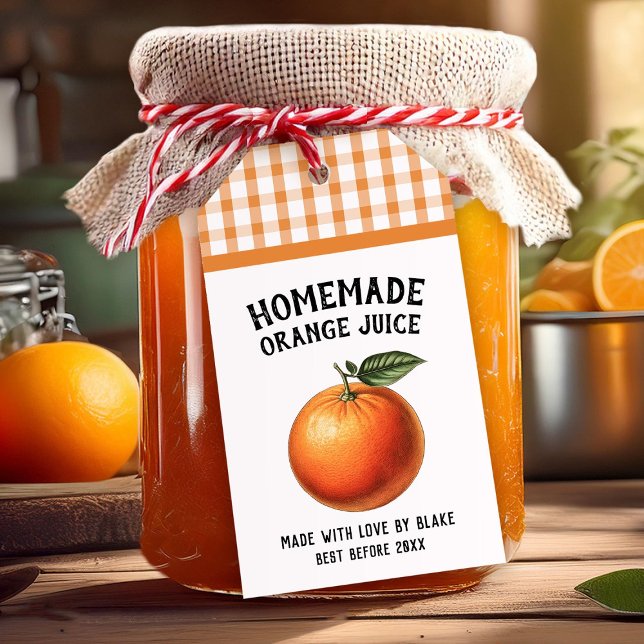 Editable Orange juice Preserve Label (Creator Uploaded)