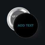 Editable Outlined Lettering w/Drop Shadow  6 Cm Round Badge<br><div class="desc">Bold and expressive looking text,  customise as you like!</div>