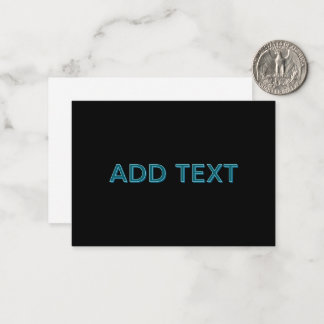 Editable Outlined Lettering w/Drop Shadow  Card