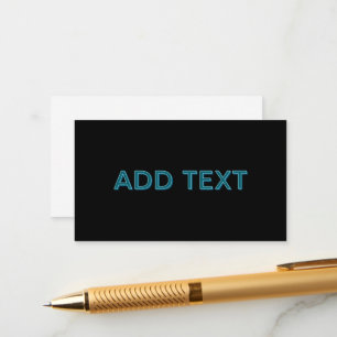 Editable Outlined Lettering w/Drop Shadow  Enclosure Card