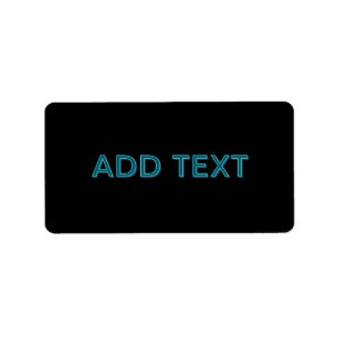 Editable Outlined Lettering w/Drop Shadow  Label