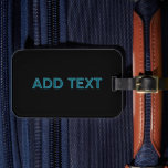 Editable Outlined Lettering w/Drop Shadow  Luggage Tag<br><div class="desc">Bold and expressive looking text,  customise as you like!</div>