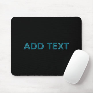 Editable Outlined Lettering w/Drop Shadow Mouse Pad