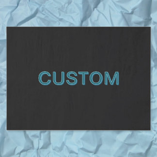 Editable Outlined Lettering w/Drop Shadow Tissue Paper