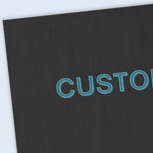 Editable Outlined Lettering w/Drop Shadow Tissue Paper