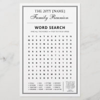 Editable Party Games, Family Reunion Word Games