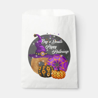 Editable Party in the Patch Halloween Treat Bags