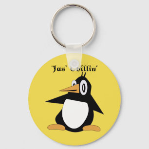Editable Percius The Penguin Basic Keychain