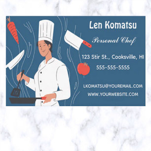 Editable Personal Chef Business Card